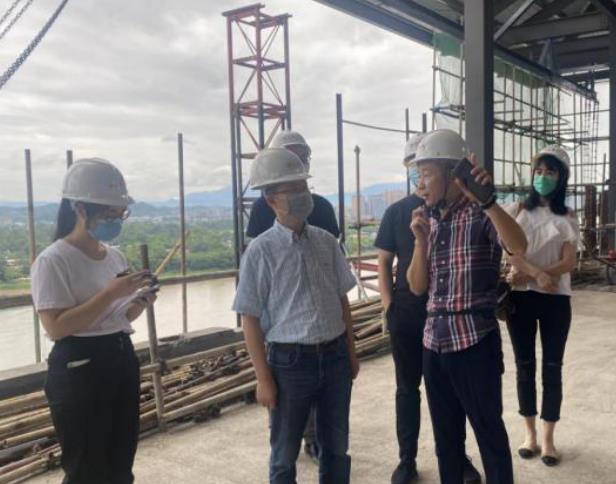 尊龍凱時集團領導赴錦江嘉州賓館視察施工 改造項目